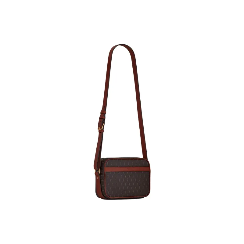 SAINT LAURENT LE MONOGRAMME Leather Canvas Bag One Shoulder Handbag Crossbody Bag Regular Men's Chestnut/Brown-4