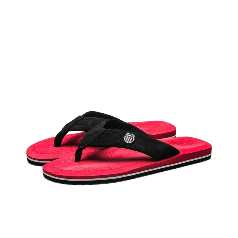 XMISTUO Rubber Sole Slip Resistant Abrasion Resistant Quiet Flip Flops Men's-19
