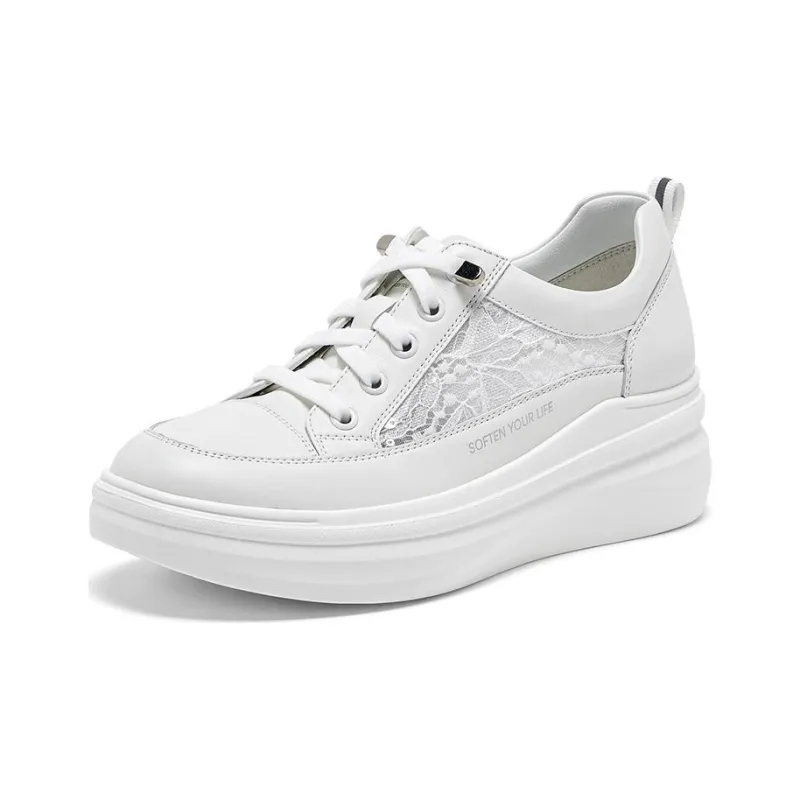 BASTO Skateboard Shoes Women's Low Top Solid Color-1