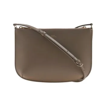 A.P.C Leather Crossbody Bag, Shoulder Bag Women's Greige