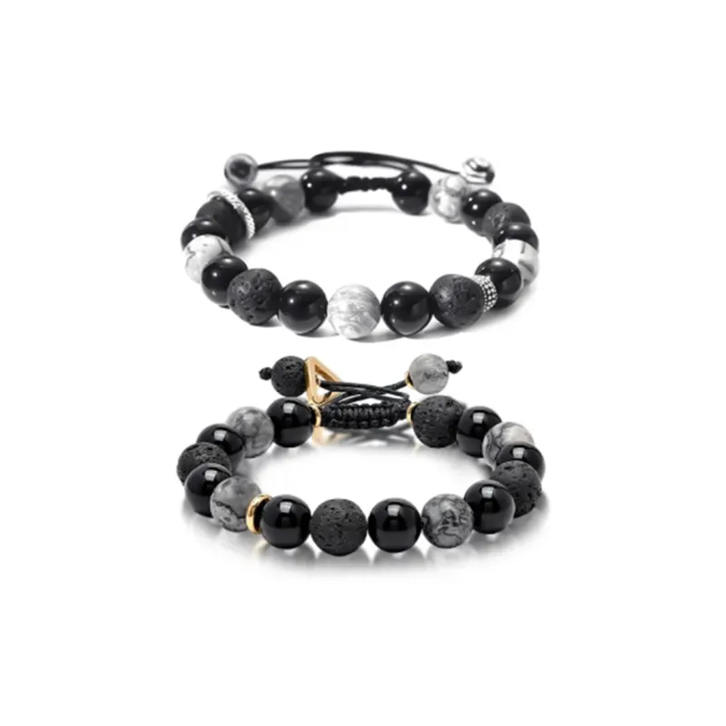Bailijin Obsidian Jade Bracelets Unisex-2