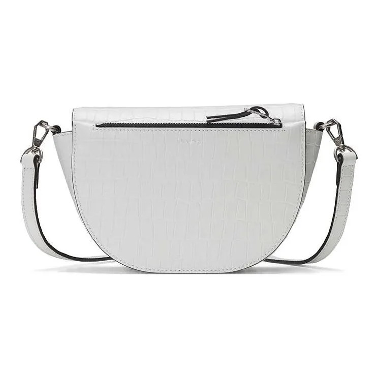 ORYANY Leather Saddle Bag Shoulder Bag Crossbody Bag Women's White-4