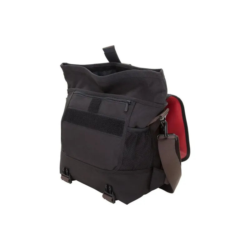 Manhattan Portage Nylon Messenger Bag Backpack Medium Size Unisex Red-1
