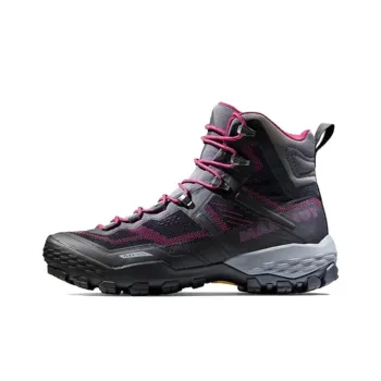MAMMUT Ducan Anti Slip Wear Resistant High Top Outdoor Shoes Women's Black Red