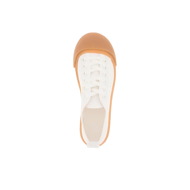 Bottega Veneta Low Top Canvas Shoes Women's White-2