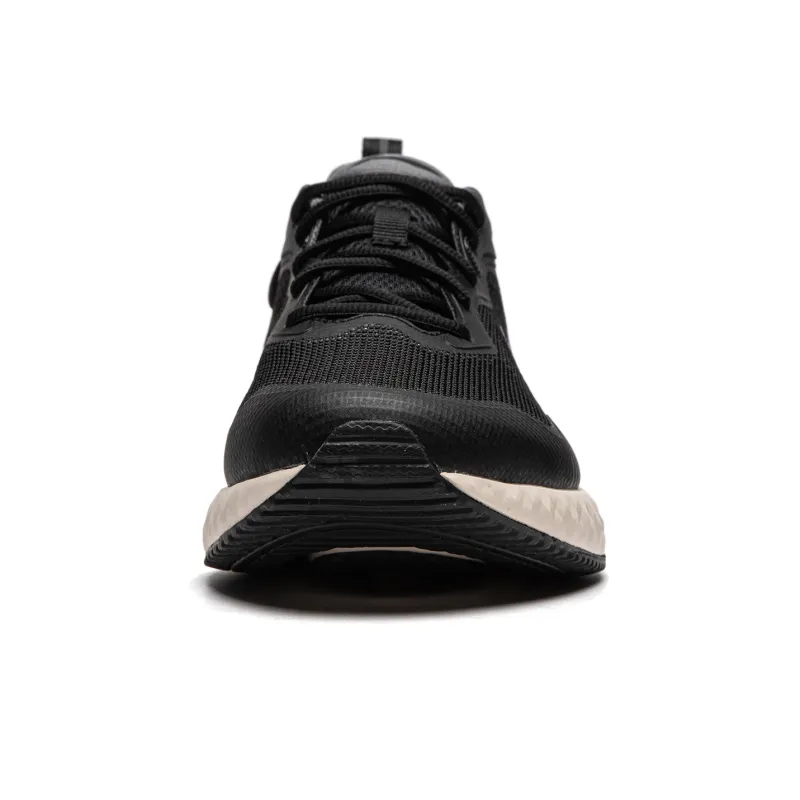 LiNing Chasing clouds Cushioning Anti Slip And Wear Resistant Lightweight Rebound Low Top Running Shoes Men's Black-4
