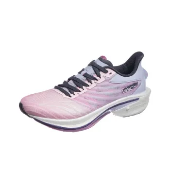 Anta Cushioning Wear Resistant Rebound Low Top Nitrogen Technology Training Running Shoes Women's Pink Purple Black