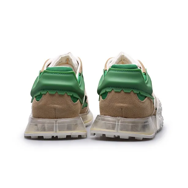 PARDASAUL Men's Casual Shoes Men Low Top Dark Green/Orange/White-9