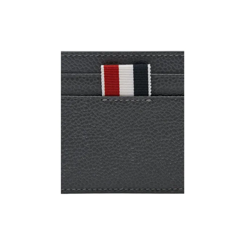 THOM BROWNE· Calfskin Cropped Wallet Men's Gray-4