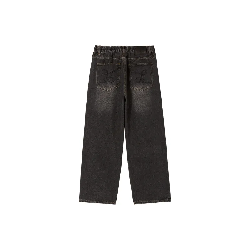 LOOKUN Jeans Men Dark Gray-1