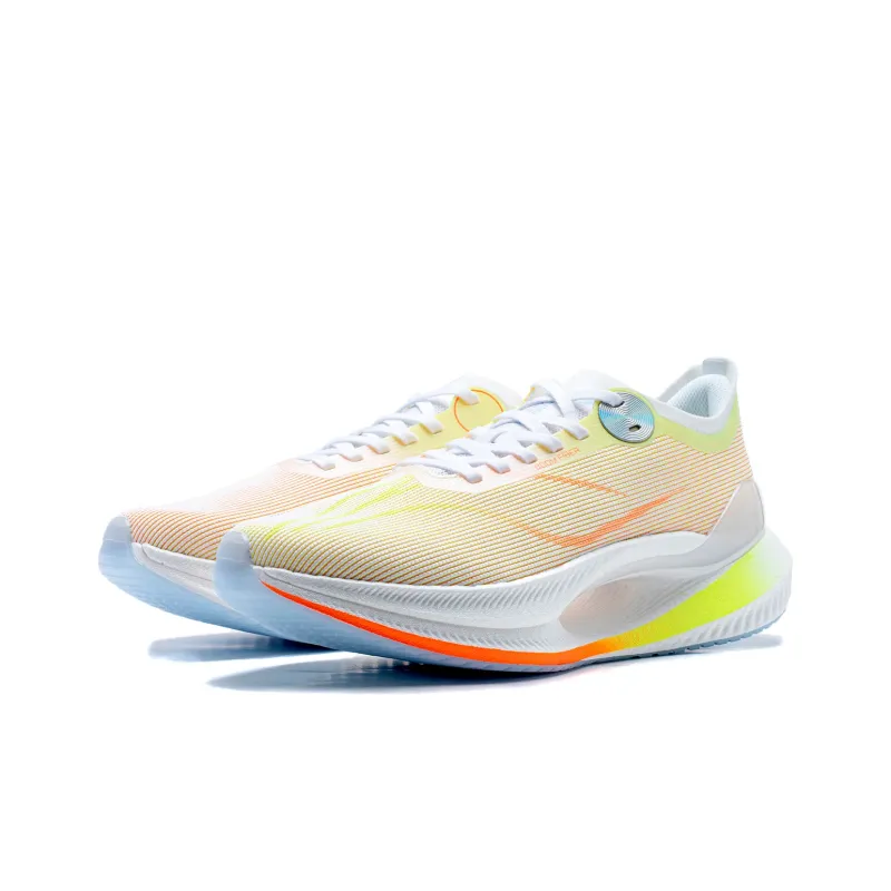 LINING Jueying 2 Essential Running Shoes Men Low Top Standard White/Neon Yellow Green-2