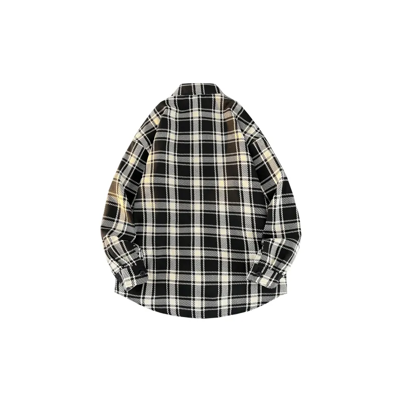 GNOMESHGH Shirt Unisex Black Plaid-1