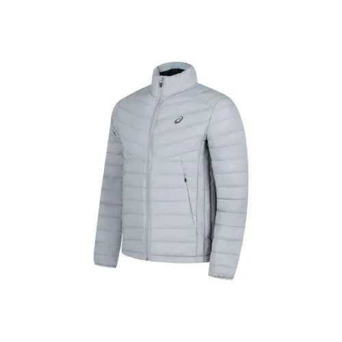 Asics Down Jackets Men Gray