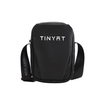 TINYAT Membrana Dermalis Cell Phone Pouch Shoulder Bag Crossbody Bag Unisex White Black