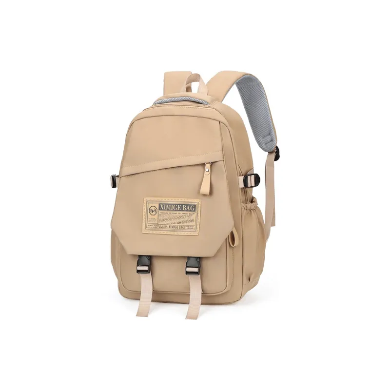 BALANG Nylon Fabric Backpack Regular Unisex Black/Khaki/Red/Blue-3