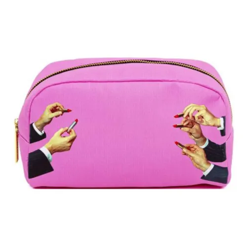 SELETTI Lipstick Print Makeup Bag