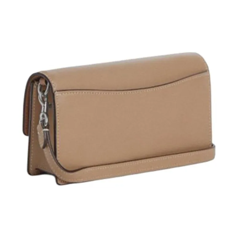 COACH Eliza Cow Leather Shoulder Bag Crossbody Bag Small Size Women's Taupe-1