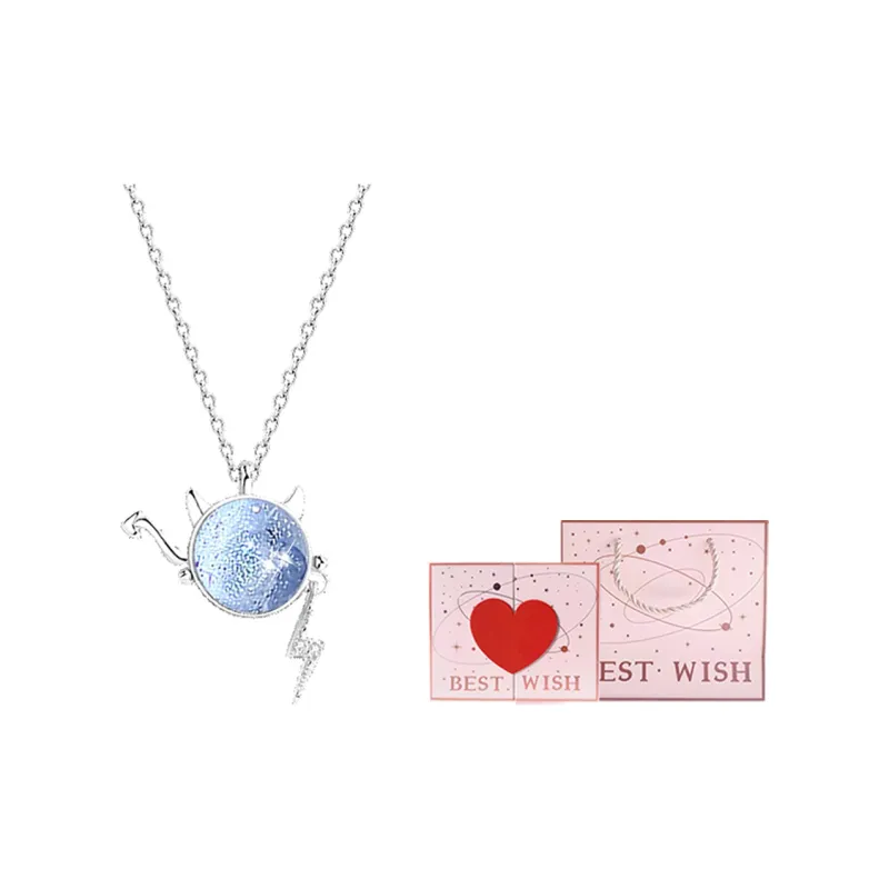 LUCKY ZHY Colored Glaze Necklaces Women's-6