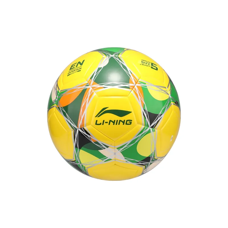 LiNing Size 5 Soccer TPU Seamless Thermal bonding Unisex Yellow/Green/Black-1