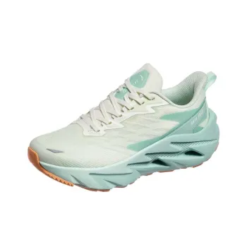 Anta Heavenly Capital Cushioning, Abrasion Resistant, Slip Resistant Low Top Running Shoes Women's Green White Cyan