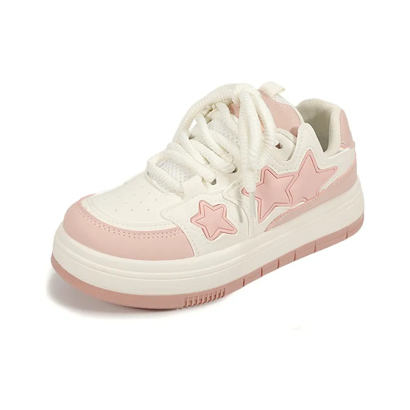SNXR Water-Resistant Cushioning Wear-Resistant Low-Top Skateboard Shoes Women's Pink-2