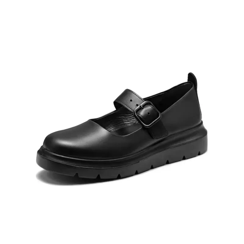 Ecco Casual Single Shoes 4.5cm Women's Black-2