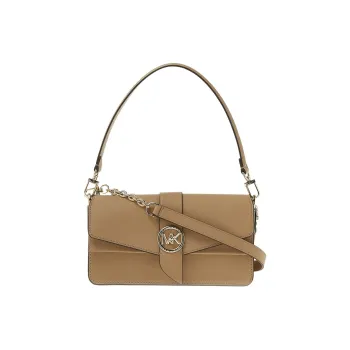 MICHAEL KORS Greenwich Leather Chain Shoulder Bag, Handbag Women's Camel