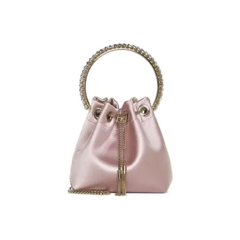 Jimmy Choo Satin Handbag Women's Pink