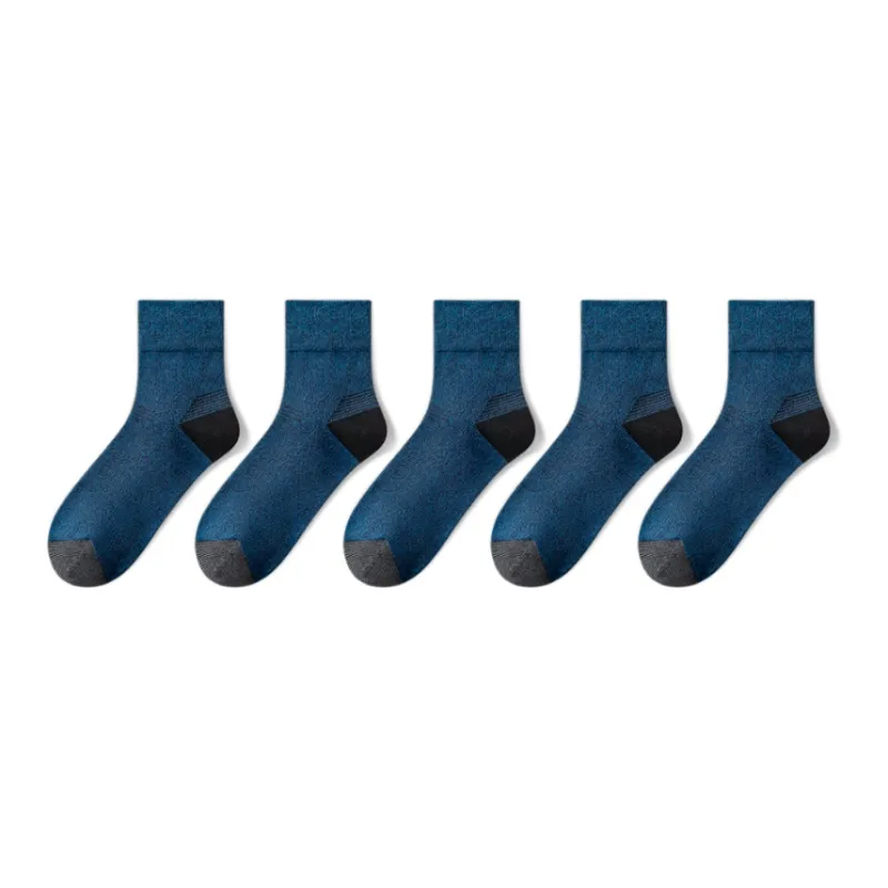 LUOLIAN Mid Calf Socks Men's 5 Pack-30