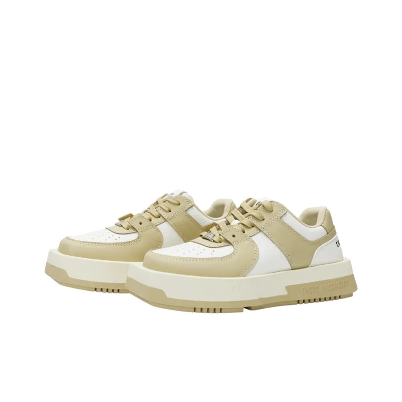 CHOCO CONCERT Low Top Skateboard Shoes Unisex Milk Tea Beige-2