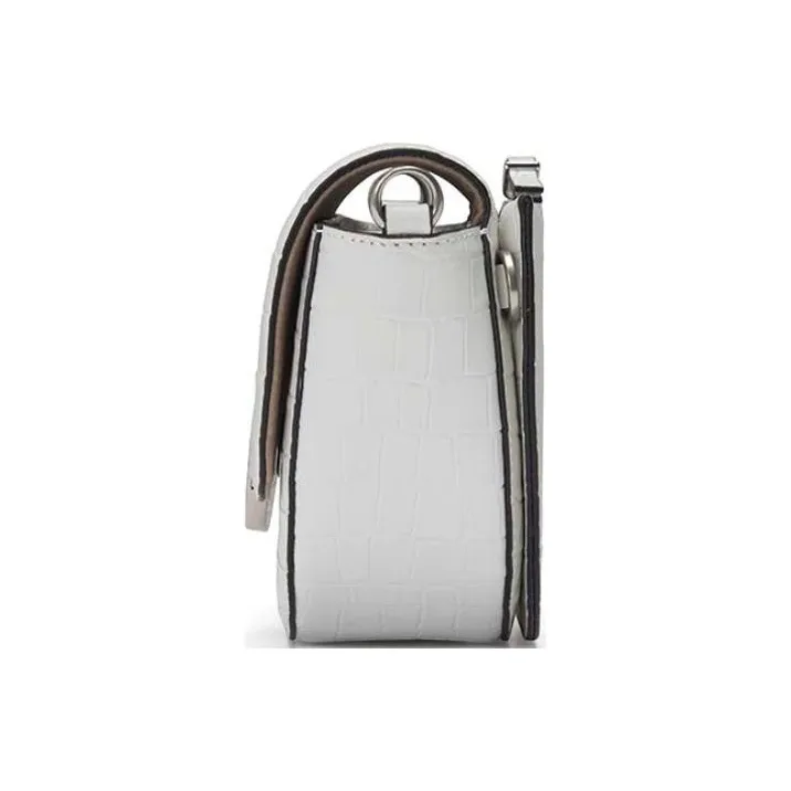 ORYANY Leather Saddle Bag Shoulder Bag Crossbody Bag Women's White-3