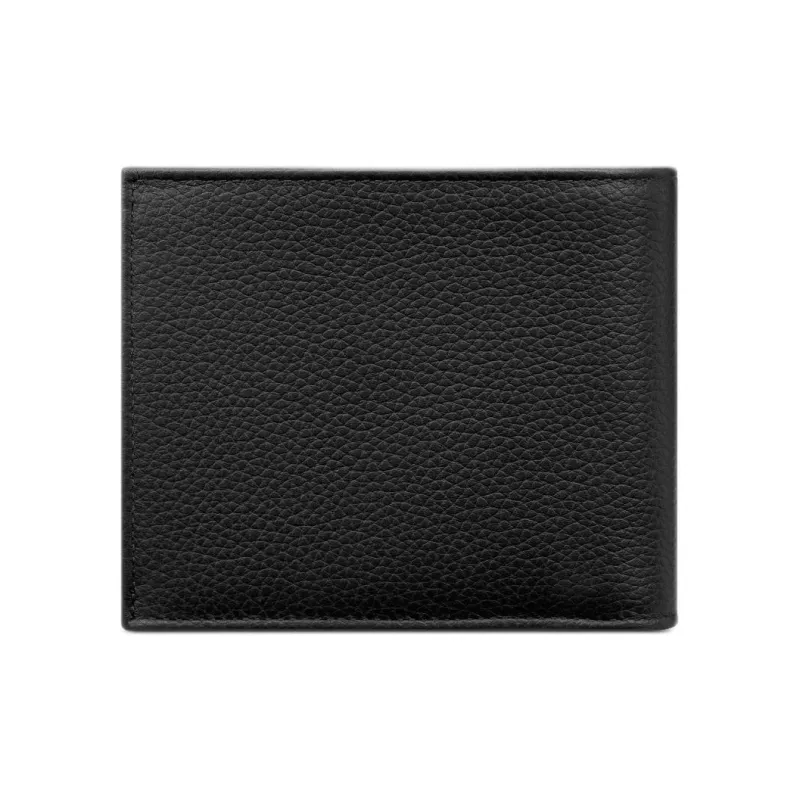 DIOR Grain Cow Leather With Oblique Grain Wallet Men's Black-2