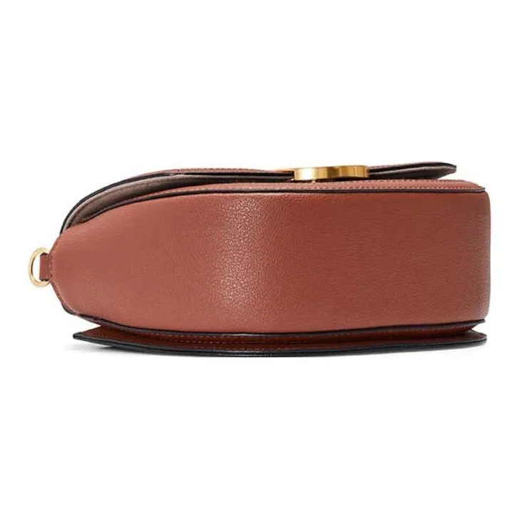 ORYANY Leather Saddle Bag Shoulder Bag Crossbody Bag Women's Toffee Color-3