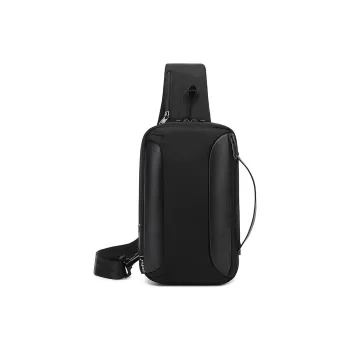 COOLBELL Polyester Sling Bag, Shoulder Bag, Crossbody Bag, Handbag Regular Men's Black