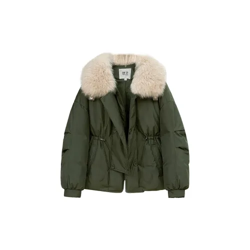 TOUCH Puffer Jackets Women's Army Green