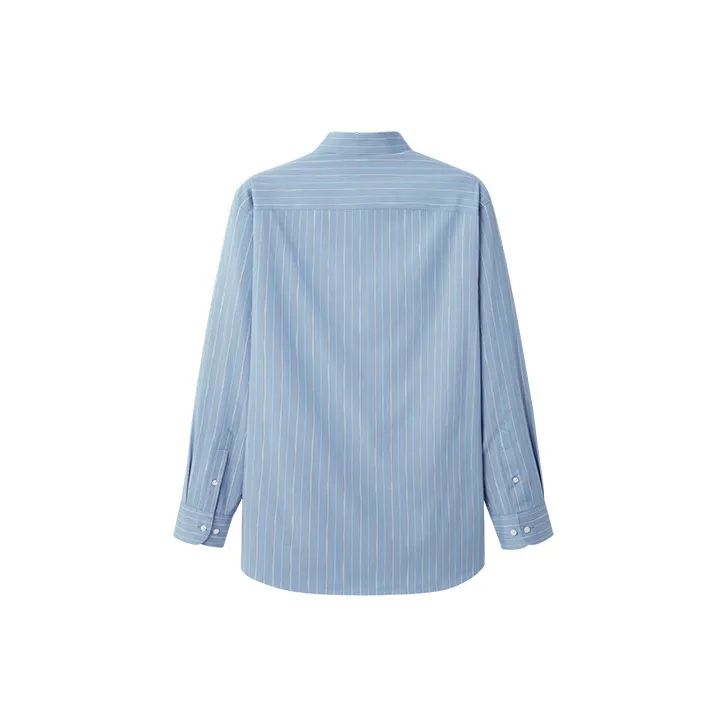 GOLDLION Shirt Men's Blue Stripes-1