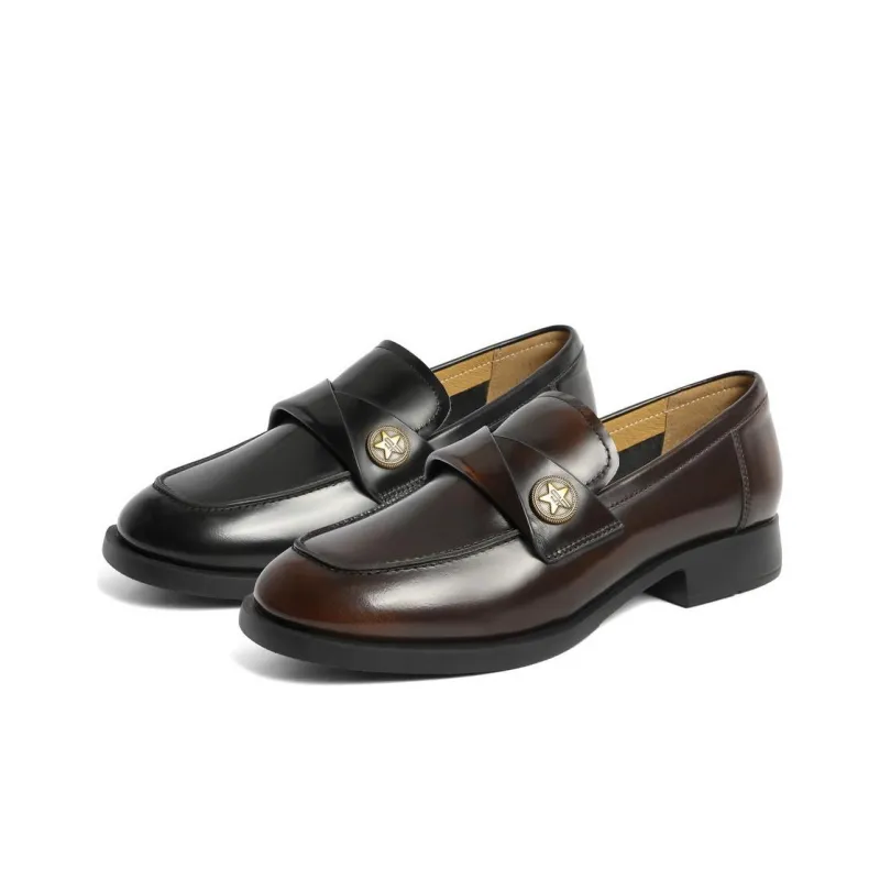 BELLE Loafers 2.5cm Women's Brown, Black-10