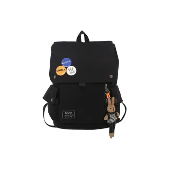 BALANG Nylon Backpack Regular Unisex Pure Black/Black & White/White & Green/Blue & White