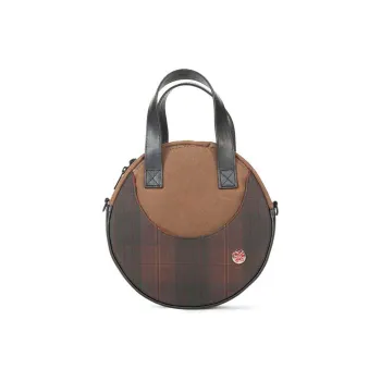 Manhattan Portage Martexin Original Wax Portable Crossbody Bag Shoulder Bag Unisex Plaid Dark Brown