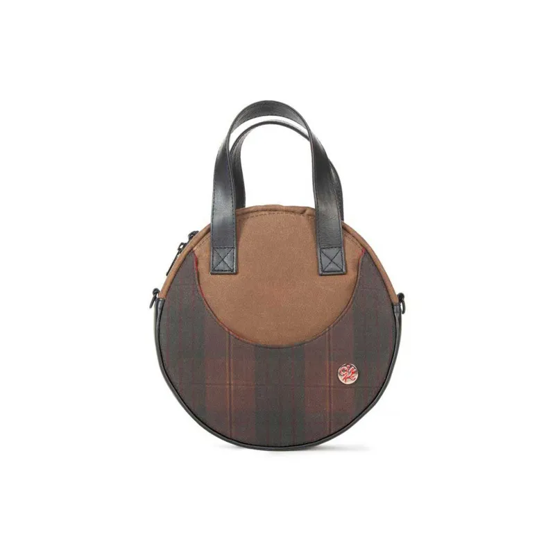 Manhattan Portage Martexin Original Wax Portable Crossbody Bag Shoulder Bag Unisex Plaid Dark Brown-0