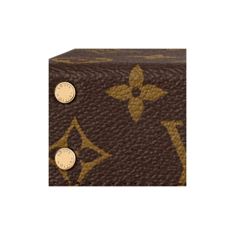 LOUIS VUITTON Coated Canvas Hard Case Unisex Brown-4