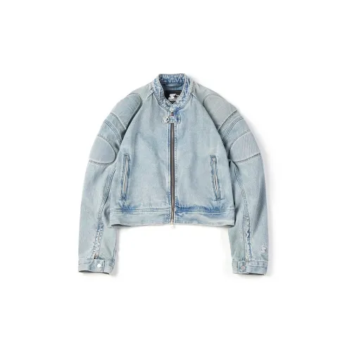 STARTER Denim Jackets Women's Light Blue