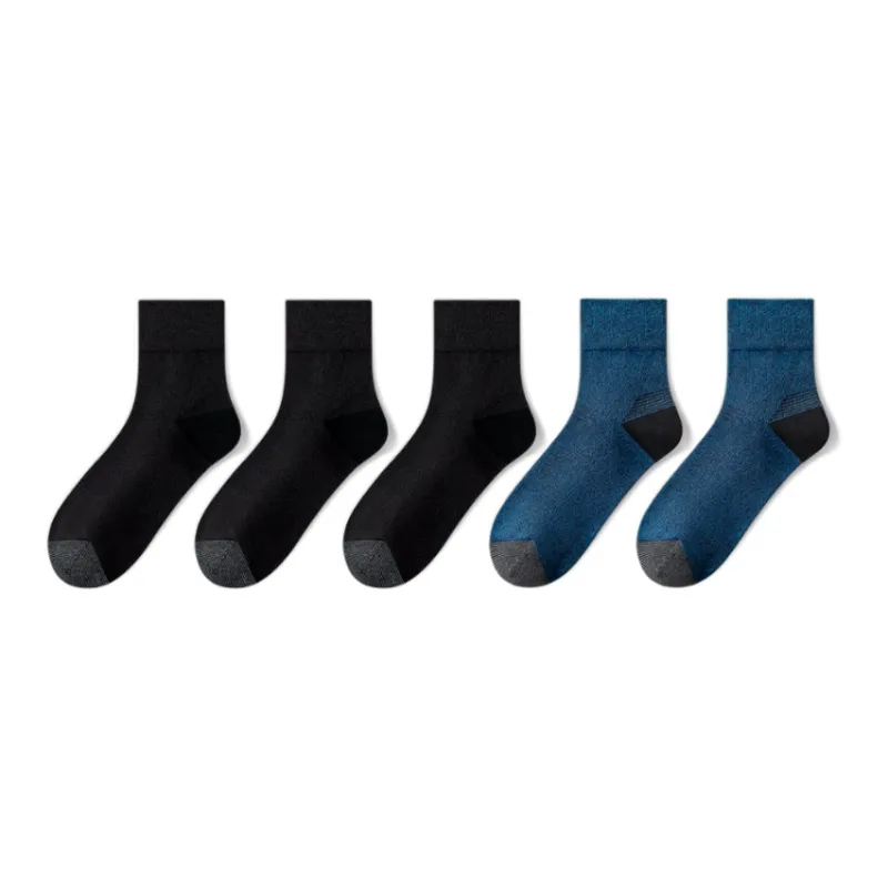 LUOLIAN Mid Calf Socks Men's 5 Pack-10