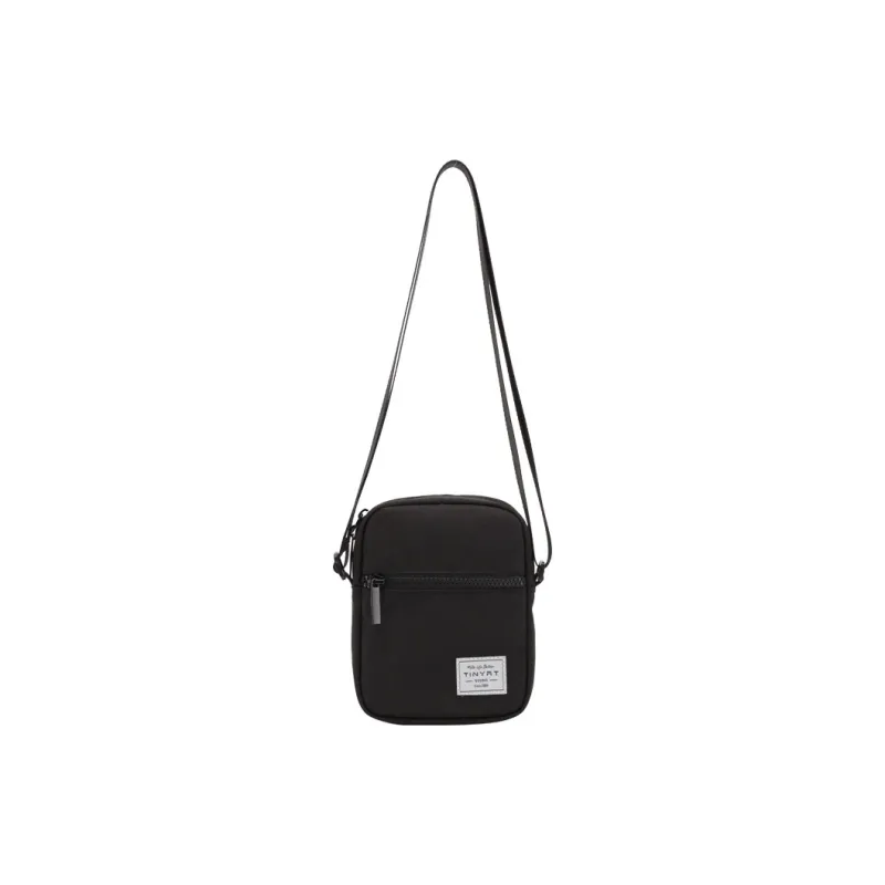 TINYAT Polyester Crossbody Bag With Cell Phone Pouch Shoulder Bag Regular Unisex Yellow Black-2