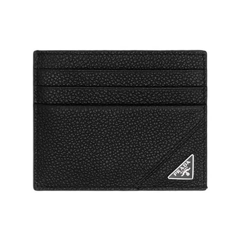 PRADA Calfskin Wallet Men's Black-0