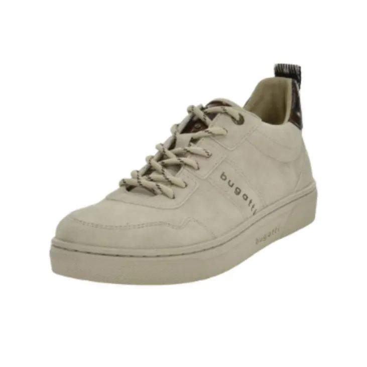 Bugatti Low-Top Skateboard Shoes Women's Beige-2