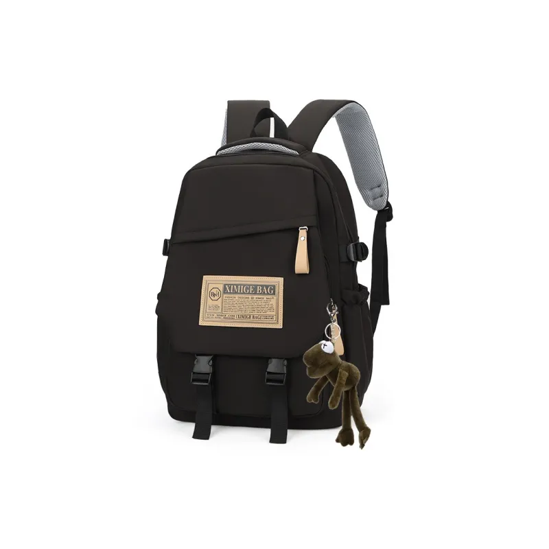 BALANG Nylon Fabric Backpack Regular Unisex Black/Khaki/Red/Blue-5