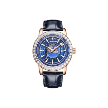 HANBORO Automatic Mechanical Movement Watch Men's Watches Gold Dial HBR8302-ML