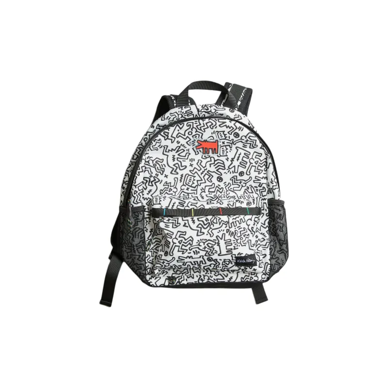 ZARA KEITH HARING Works Collaboration Polyester Backpack Regular Men's White-1