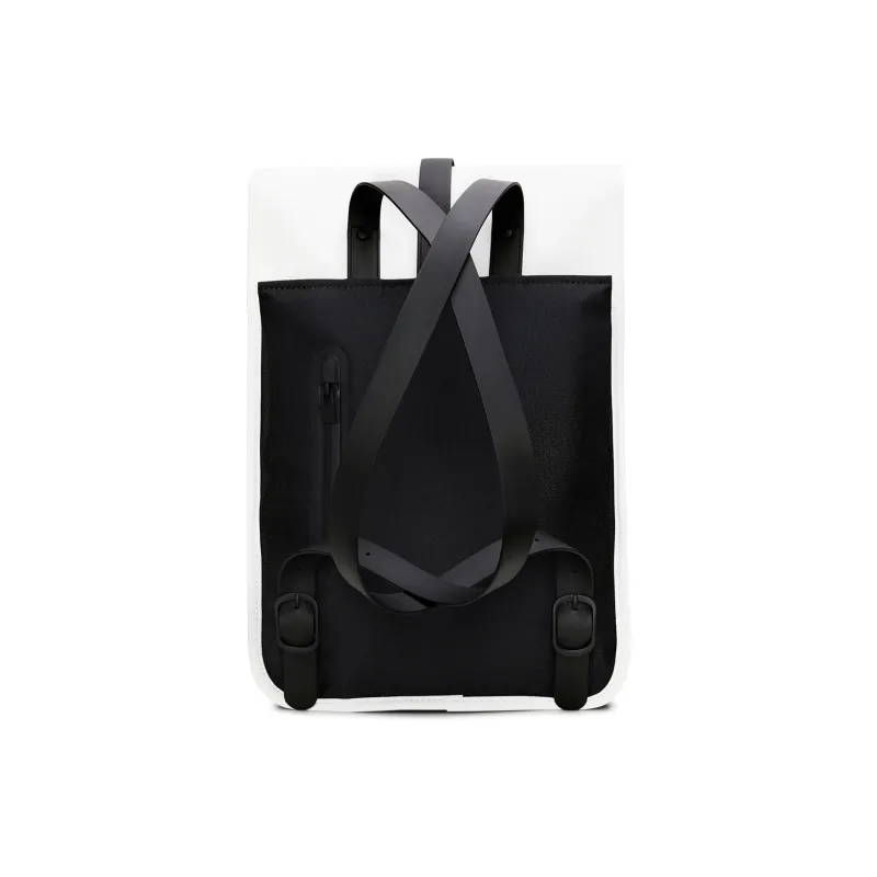 Rains Polyurethane And Polyester Blend Laptop Backpack Mini Unisex Black-46